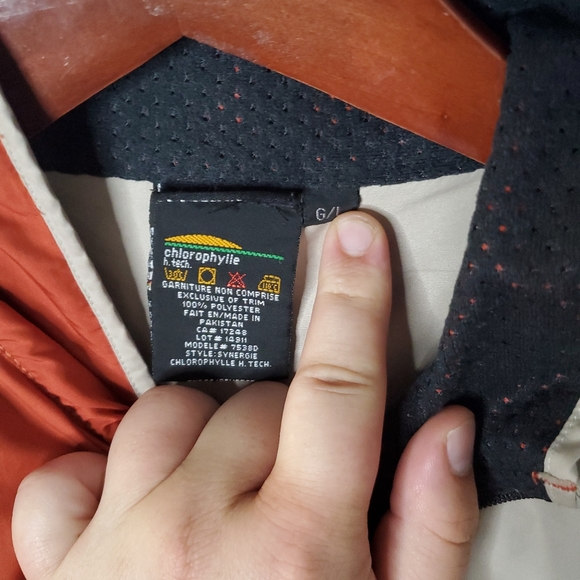 Chlorophylle Jacket Men Size L Orange - Picture 3 of 4